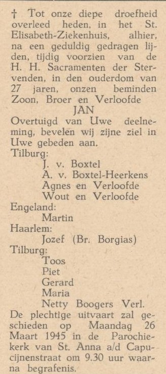 Overlijdensadvertentie J. van Boextel Roomsch leven 24-03-1945.jpg